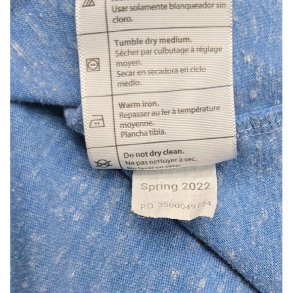 Carhartt T Shirt Mens 2XL Blue Heathered Loose Fit Crew Neck Workwear Heavy - Picture 8 of 8